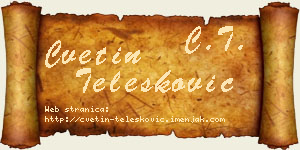 Cvetin Telesković vizit kartica